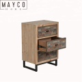 Mayco Home Shallow Chest of Drawers, Wholesale Modern 3 Drawer Solid Wood Corner Bedside Storage Cabinet